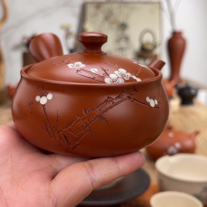 飞**猫常滑象山手作茶壶