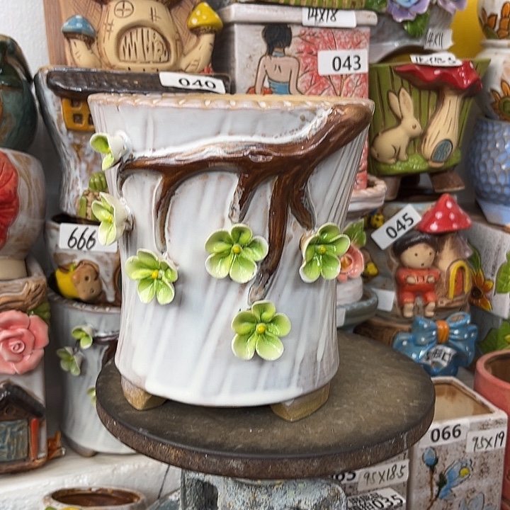 粗陶材质多肉花盆