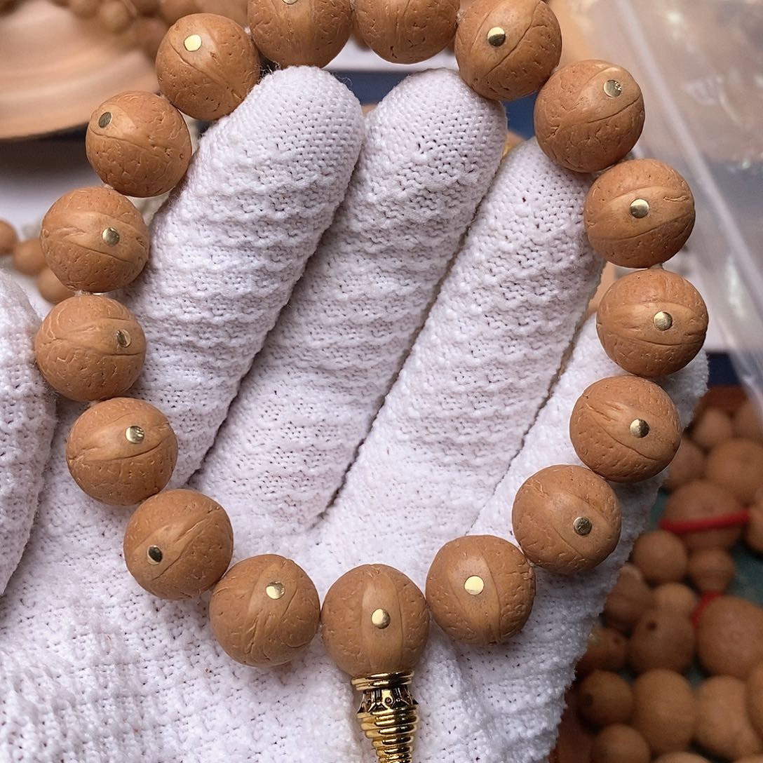 凤眼菩提手串顾*少镶嵌铜钉