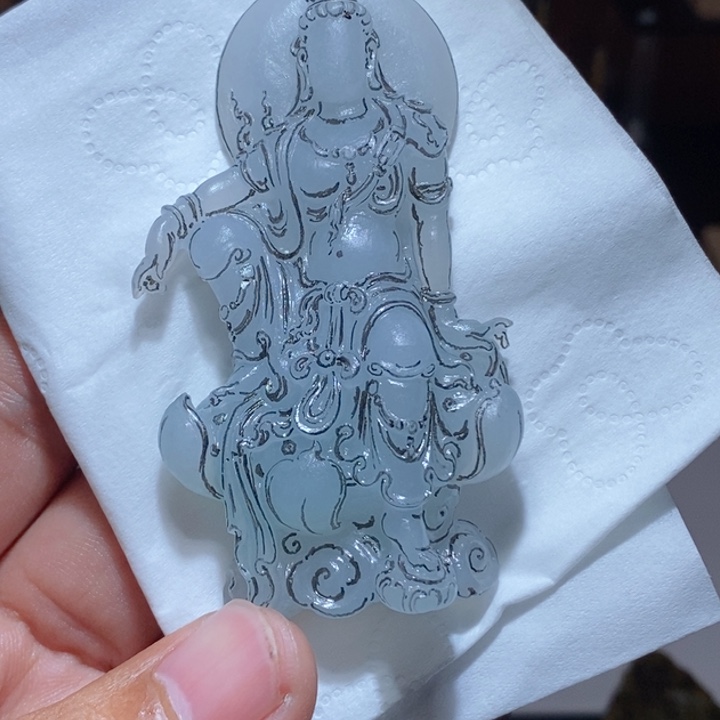 清***月定制翡翠未镶嵌挂件