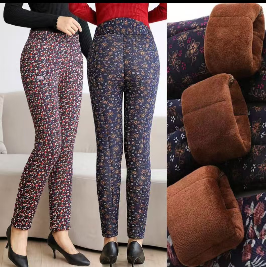 【冬款暖裤】加绒加厚款3层高腰防寒膝护防寒弹力厚实中老年保暖裤