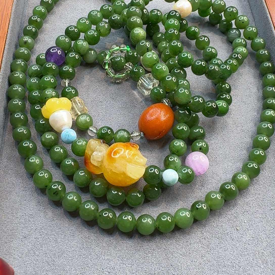 琥珀手链未镶嵌琥珀项链