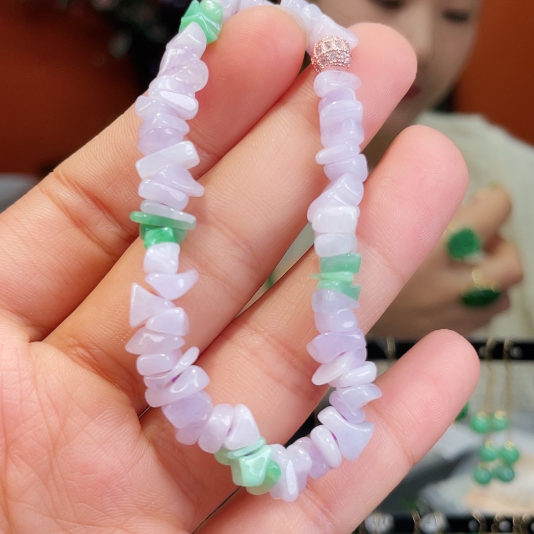 翡翠未镶嵌耳饰饰品