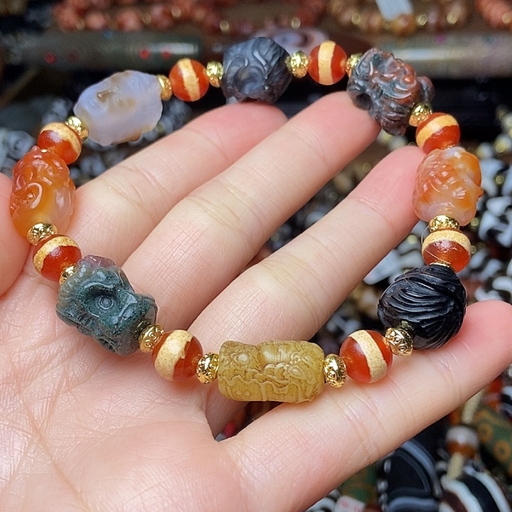 玛瑙/玉髓未镶嵌手链