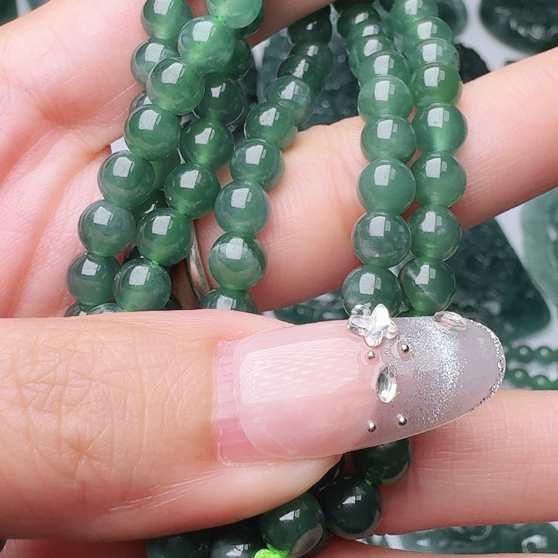 沙***暴翡翠未镶嵌颈饰11