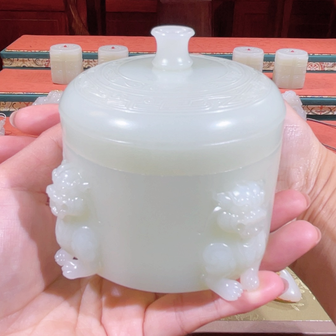 和田玉（糖玉）挂件未镶嵌小*