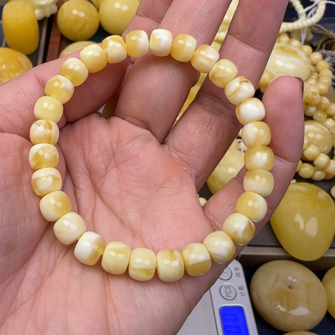 蜜蜡颈饰未镶嵌天然蜜蜡