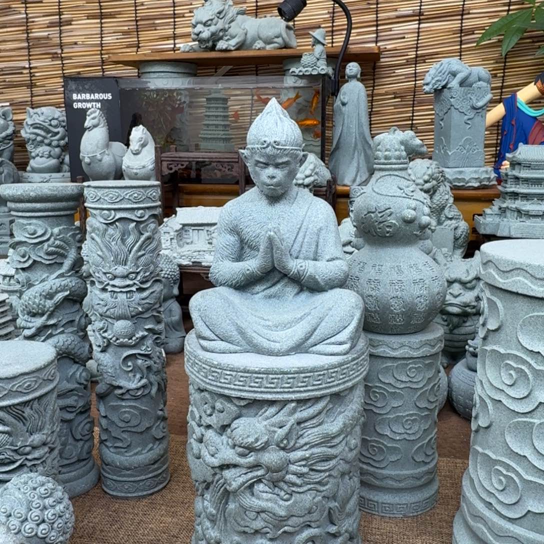 石材青砂石龙柱15