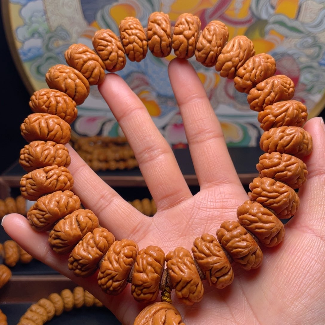 桃核吊坠22尺寸豹子头