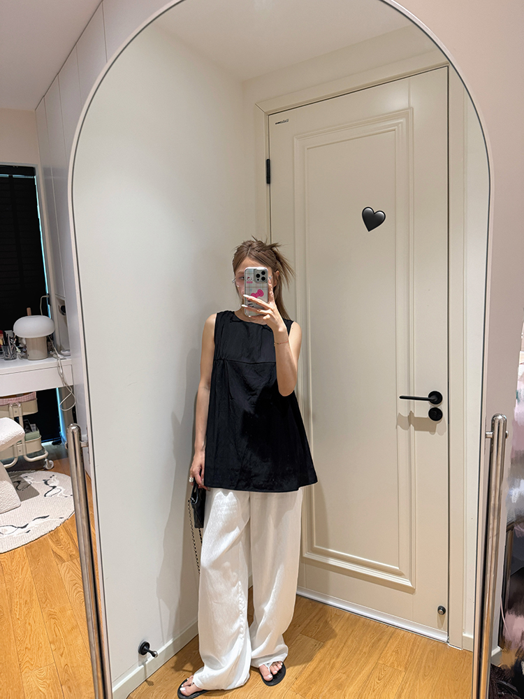 【盐盐夏至】大布水洗！不缩水！肌理背心M94