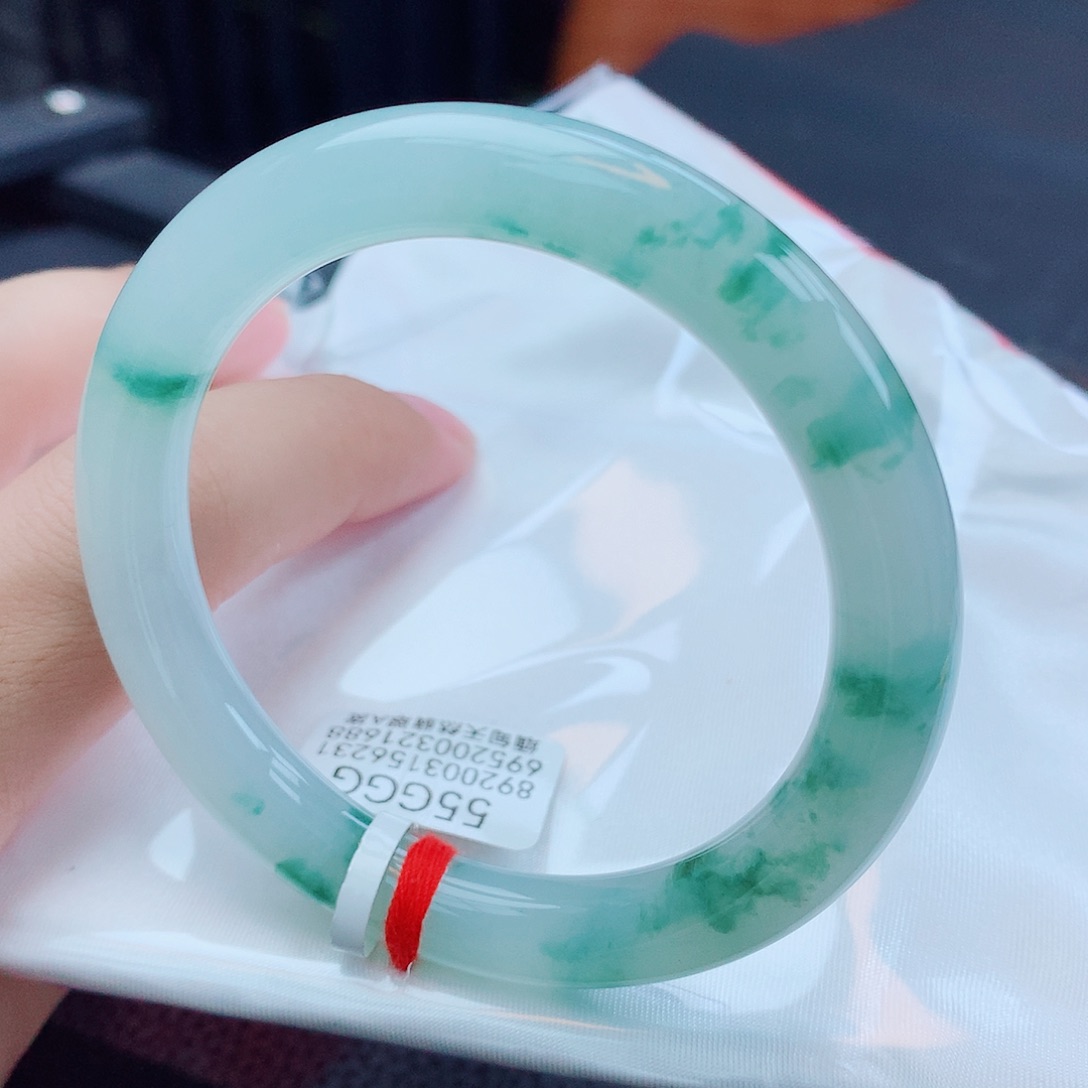 翡翠手镯未镶嵌天然缅甸翡翠A货手镯