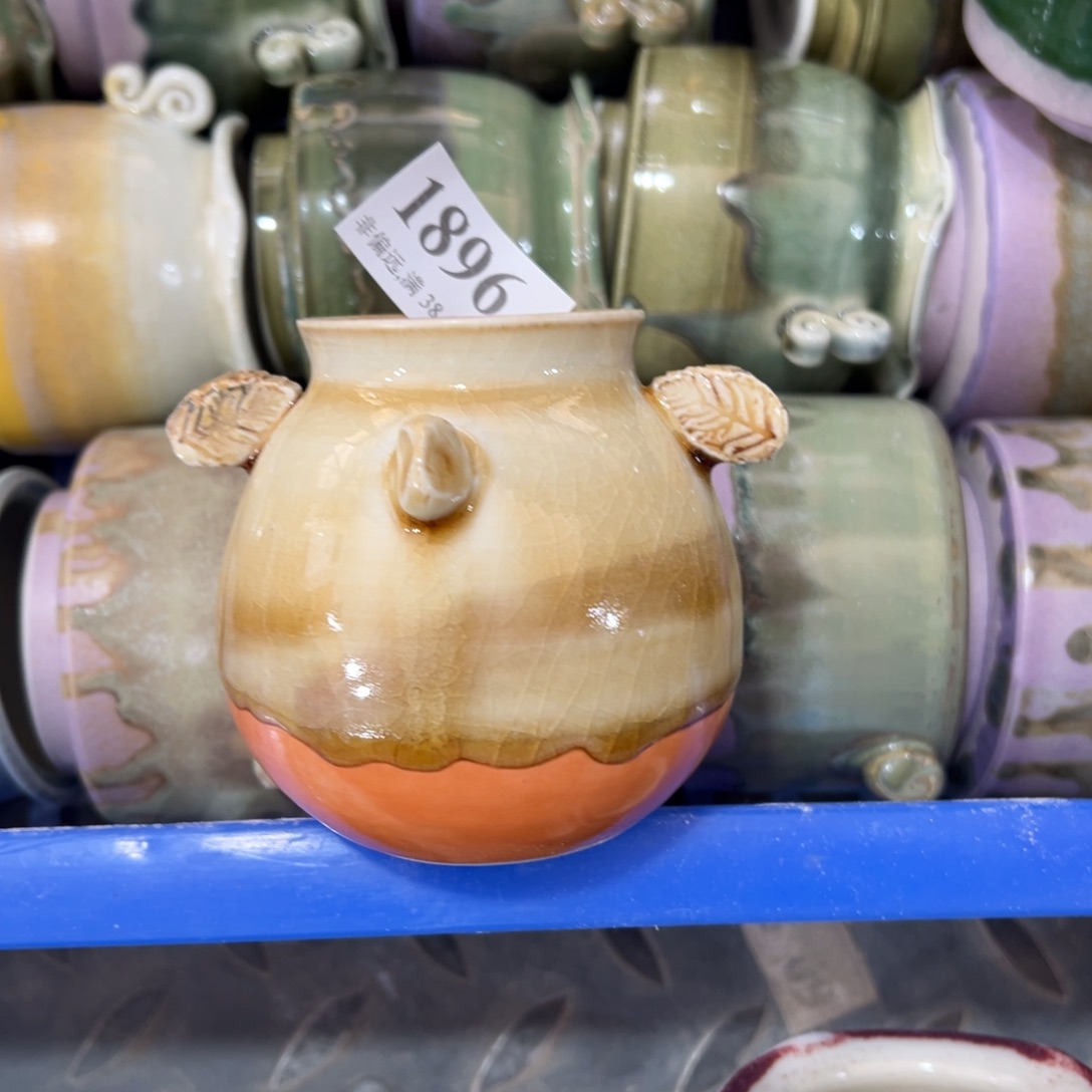 红陶六*景德镇手工花盆