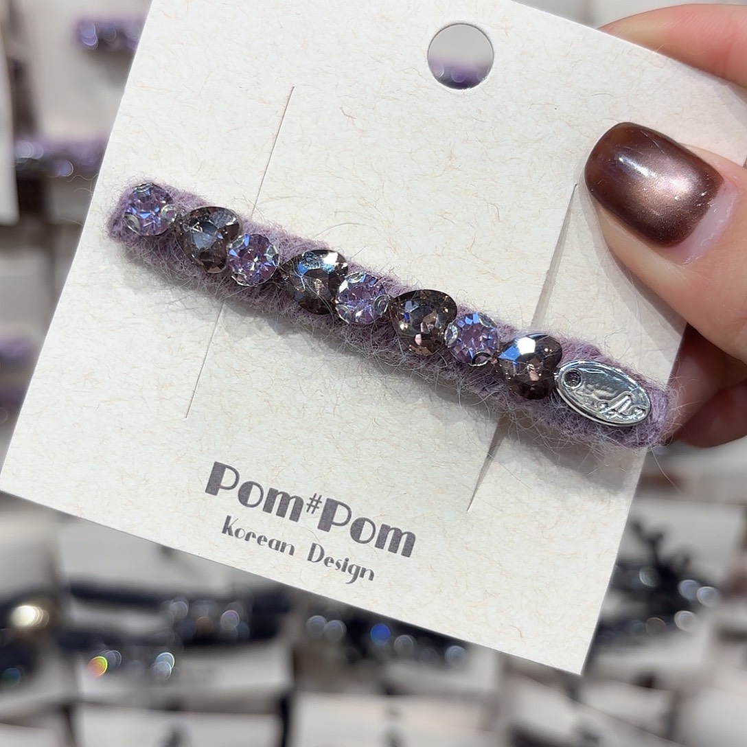 布艺铁合金爱心压夹一个