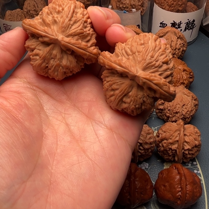 文玩核桃吊坠44白狮子全品