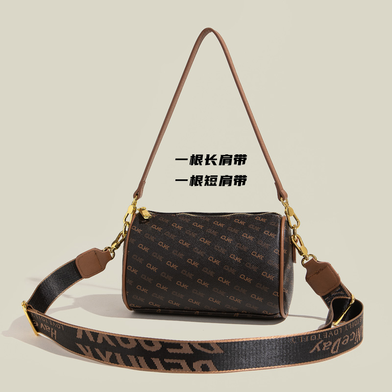 Cauliun Kakwon单肩斜挎包女士经典复古时尚休闲大容量波士顿包包