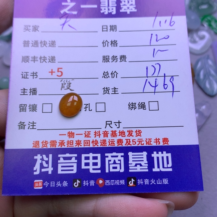 翡翠颈饰未镶嵌天****玩