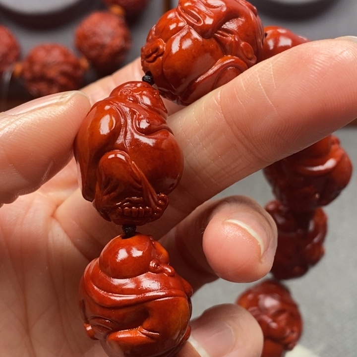 浪***生吊坠橄榄核整身米勒题材