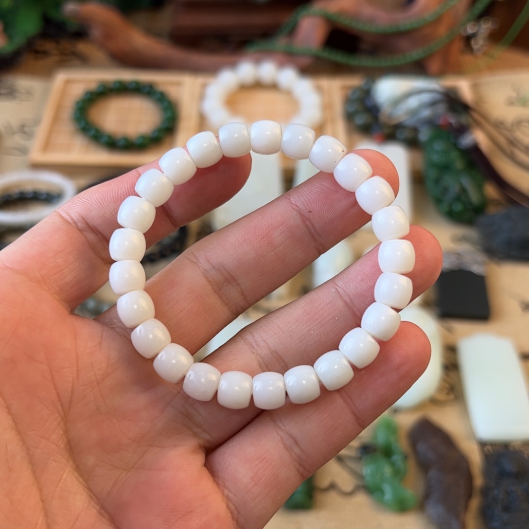 和田玉手绳未镶嵌