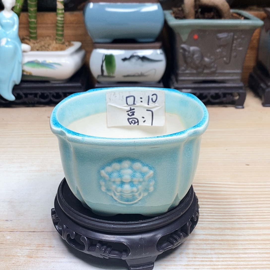 紫砂花盆陶瓷艺术