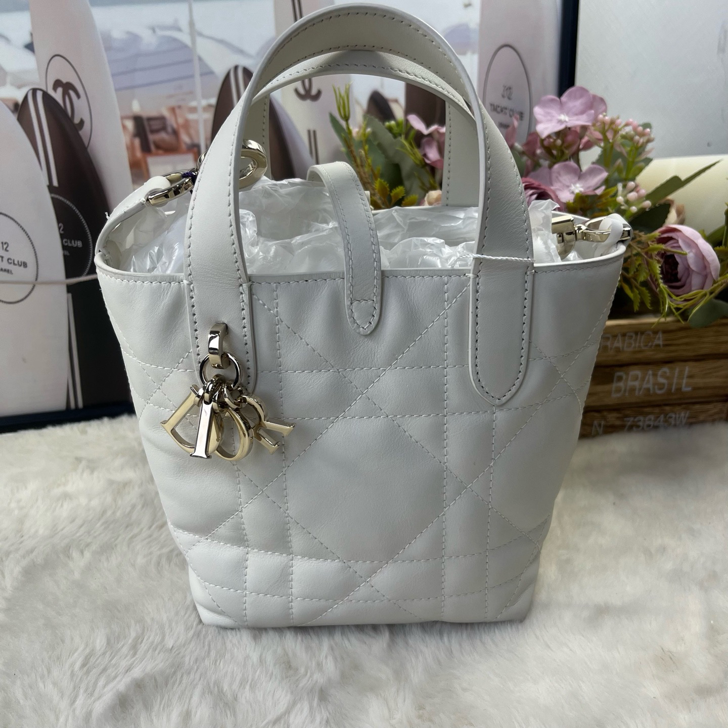 未使用 DIOR/迪奥 迪奥新款白金土著迷你（25年10月票）