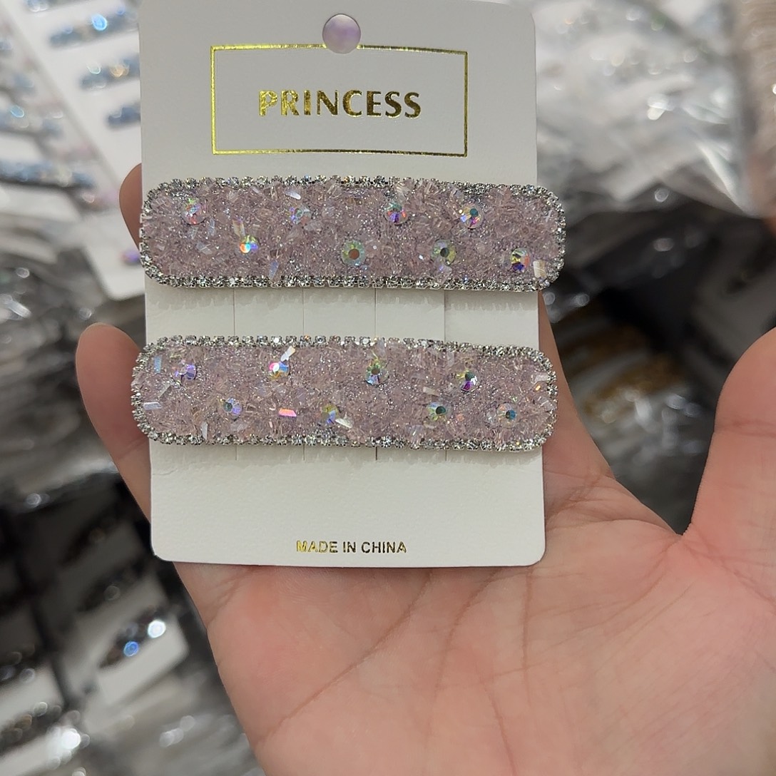 非金属M01粉色钻钻掰掰夹2个