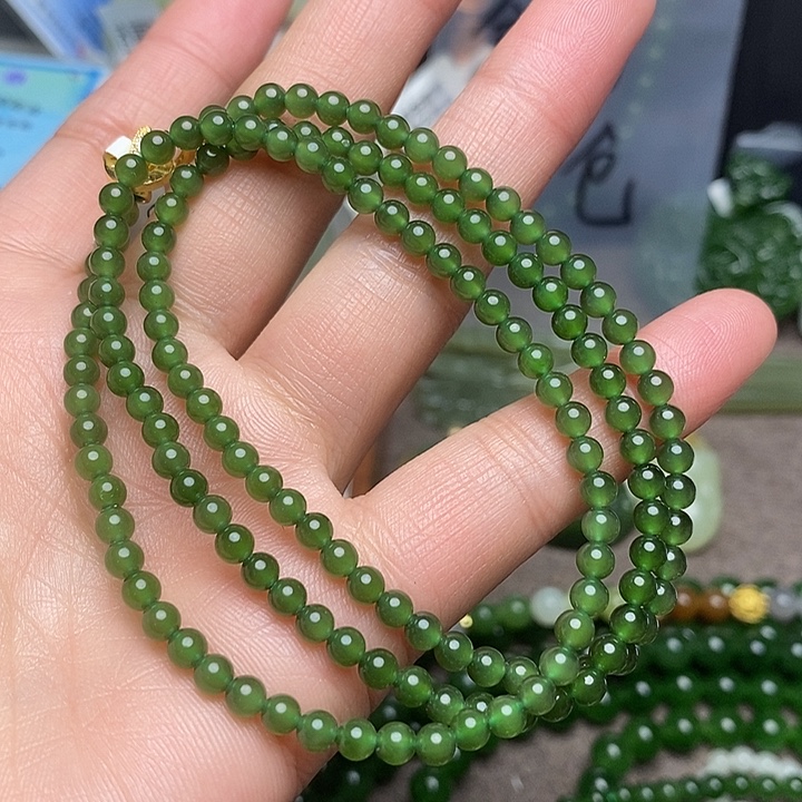 和田玉未镶嵌手链