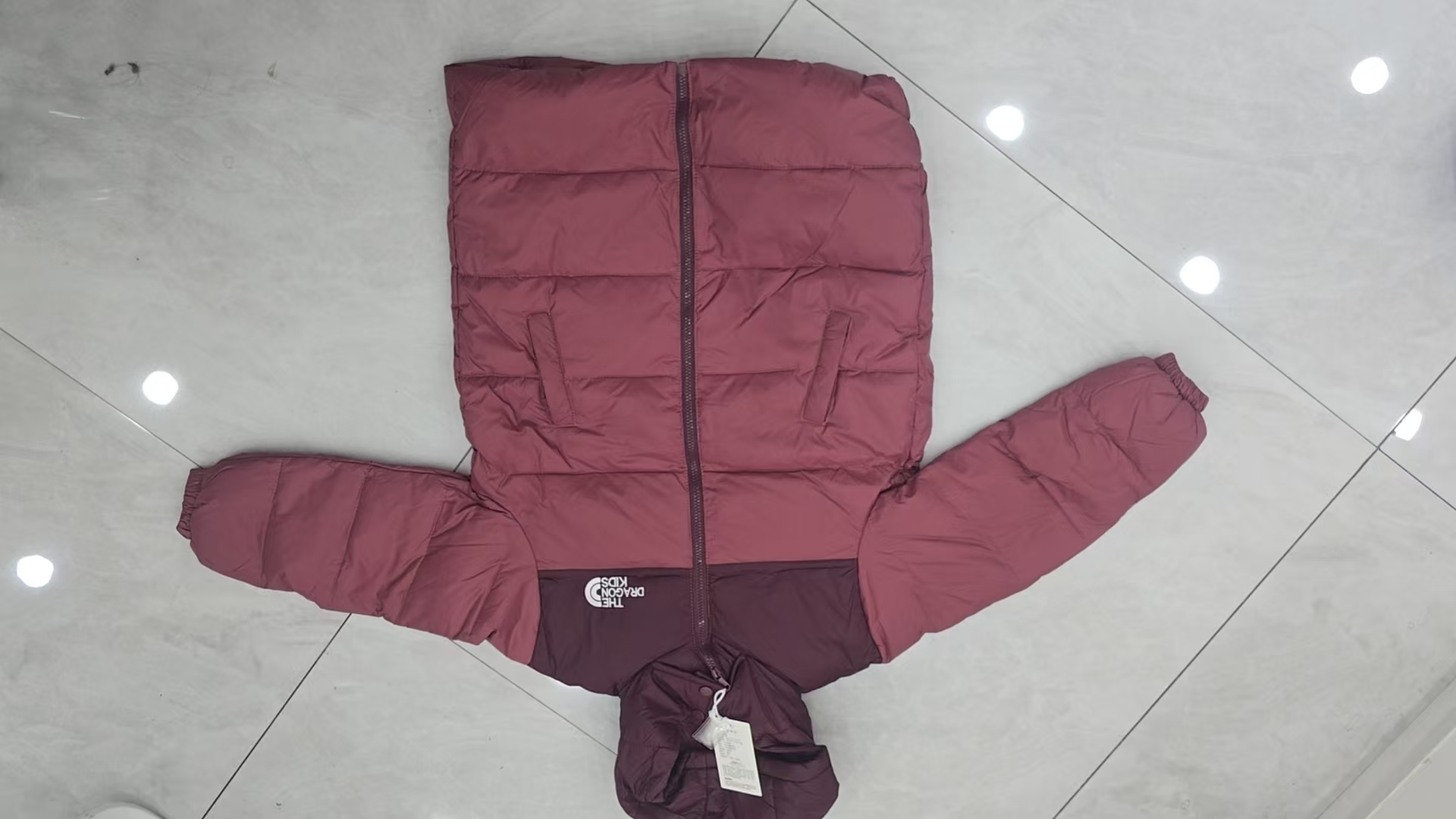 8127款，羽绒服拼接保暖冬季百搭加厚拼接羽绒服潮流韩版