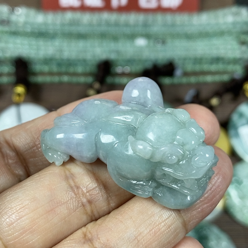 【闪购商品】翡翠颈饰未镶嵌玉吊坠翡翠玉三脚貔貅吊坠