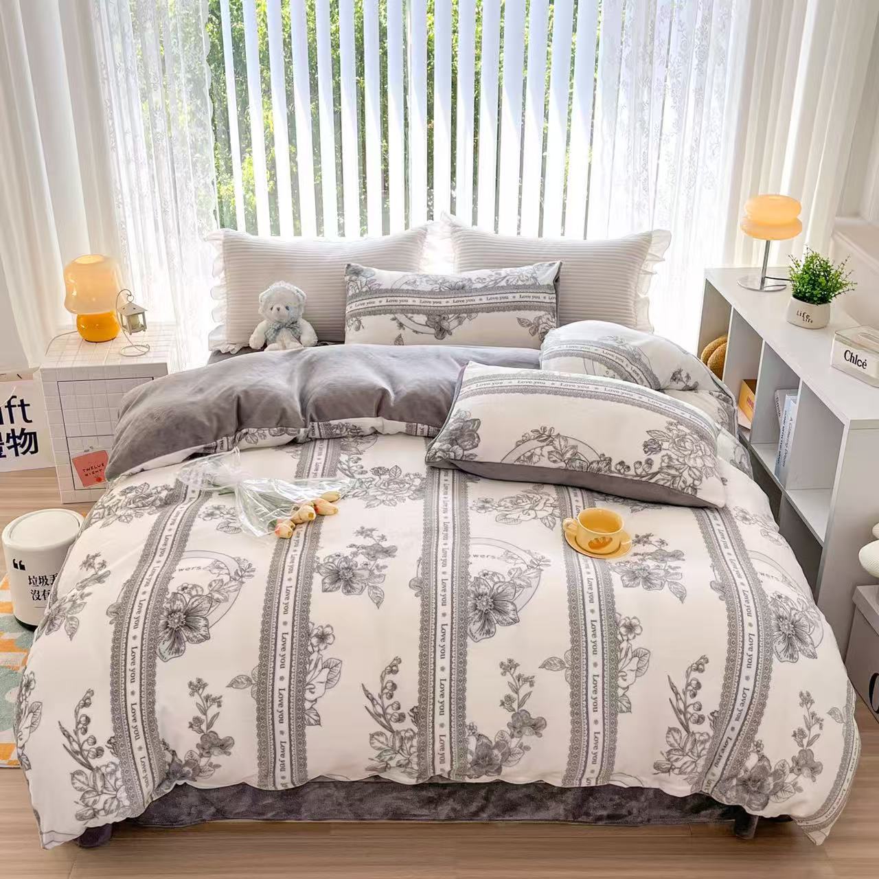 冬季轻奢加厚牛奶绒四件套加绒保暖双面高级感保暖床上用品