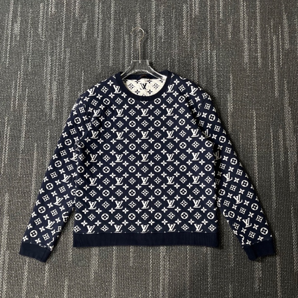 99新 LouisVuitton/路易威登 三花刺绣满印圆领卫衣/M码/8945