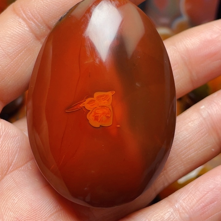 玛瑙/玉髓战国红玛瑙挂件未镶嵌