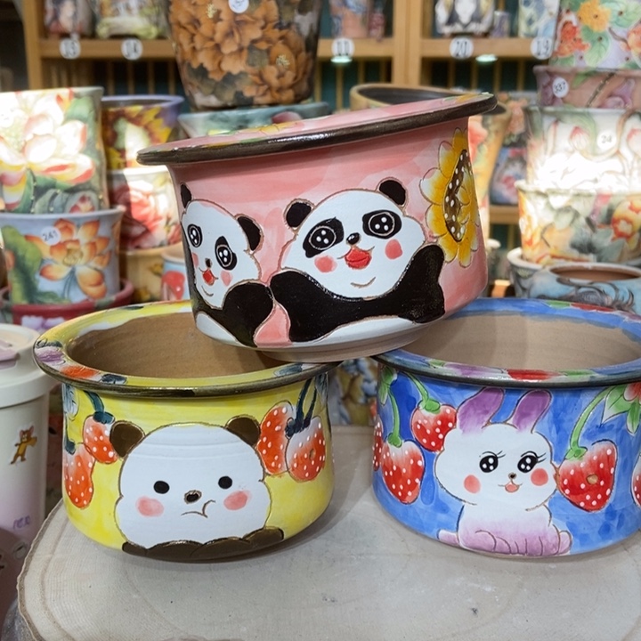 红陶景德镇艺术手绘作品