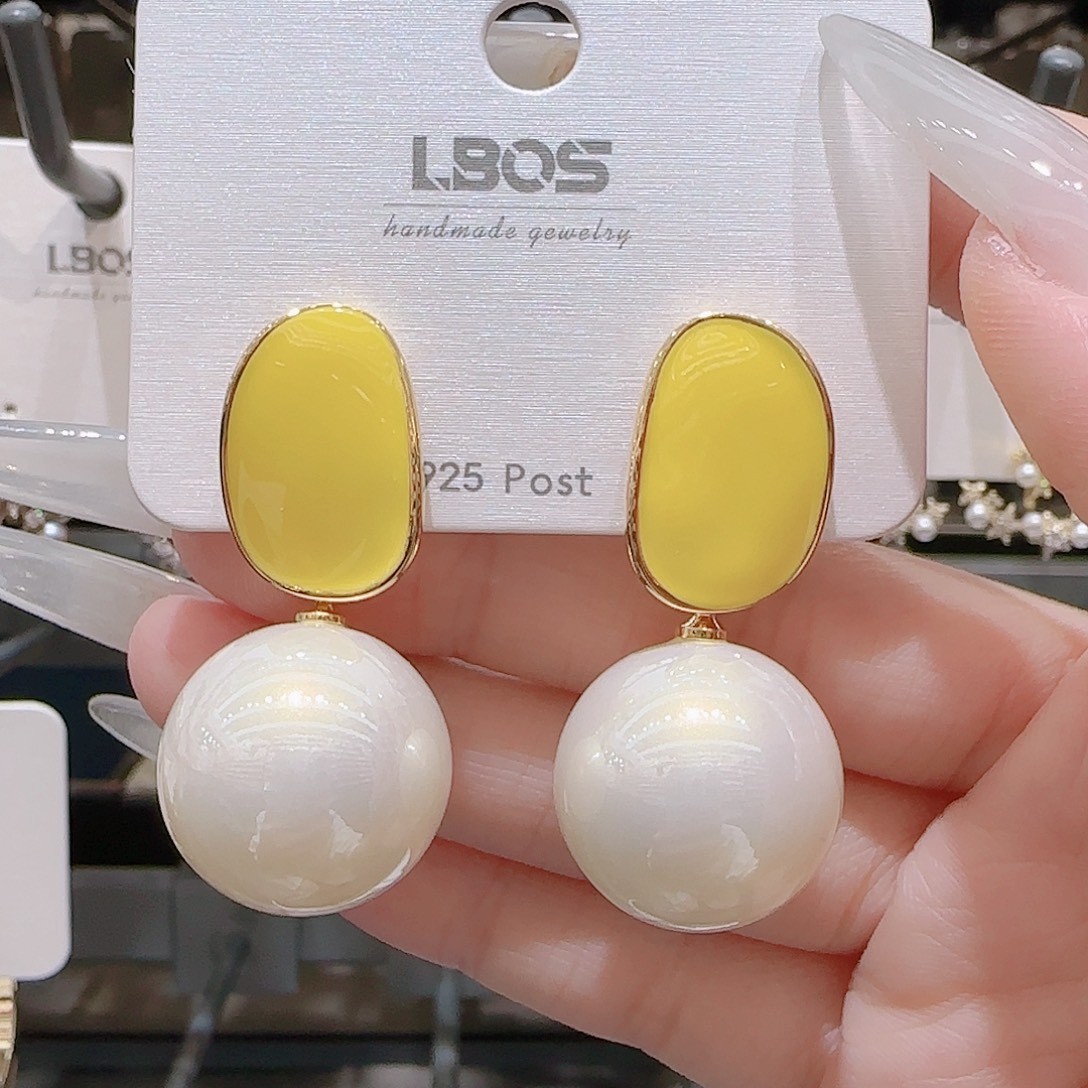 锆石铜合金925银耳环