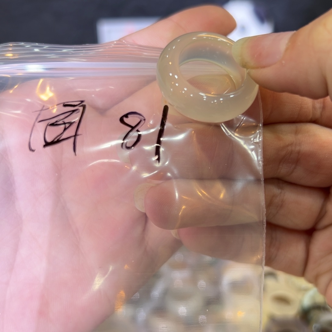 玛瑙/玉髓戒指合金81港14