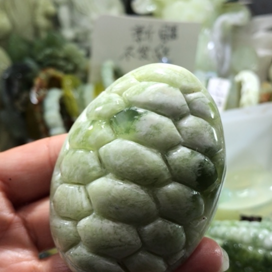 岫玉未镶嵌手把手把