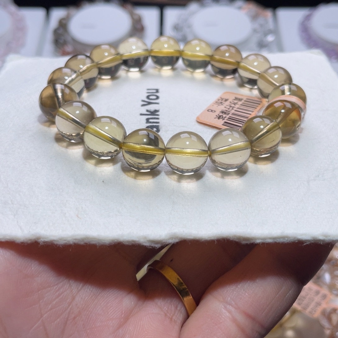 未镶嵌手链水晶黄水柠檬茶11.6