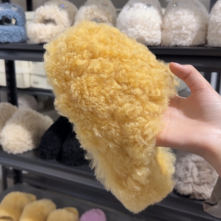 36黄色卷毛包脚五厘米加厚