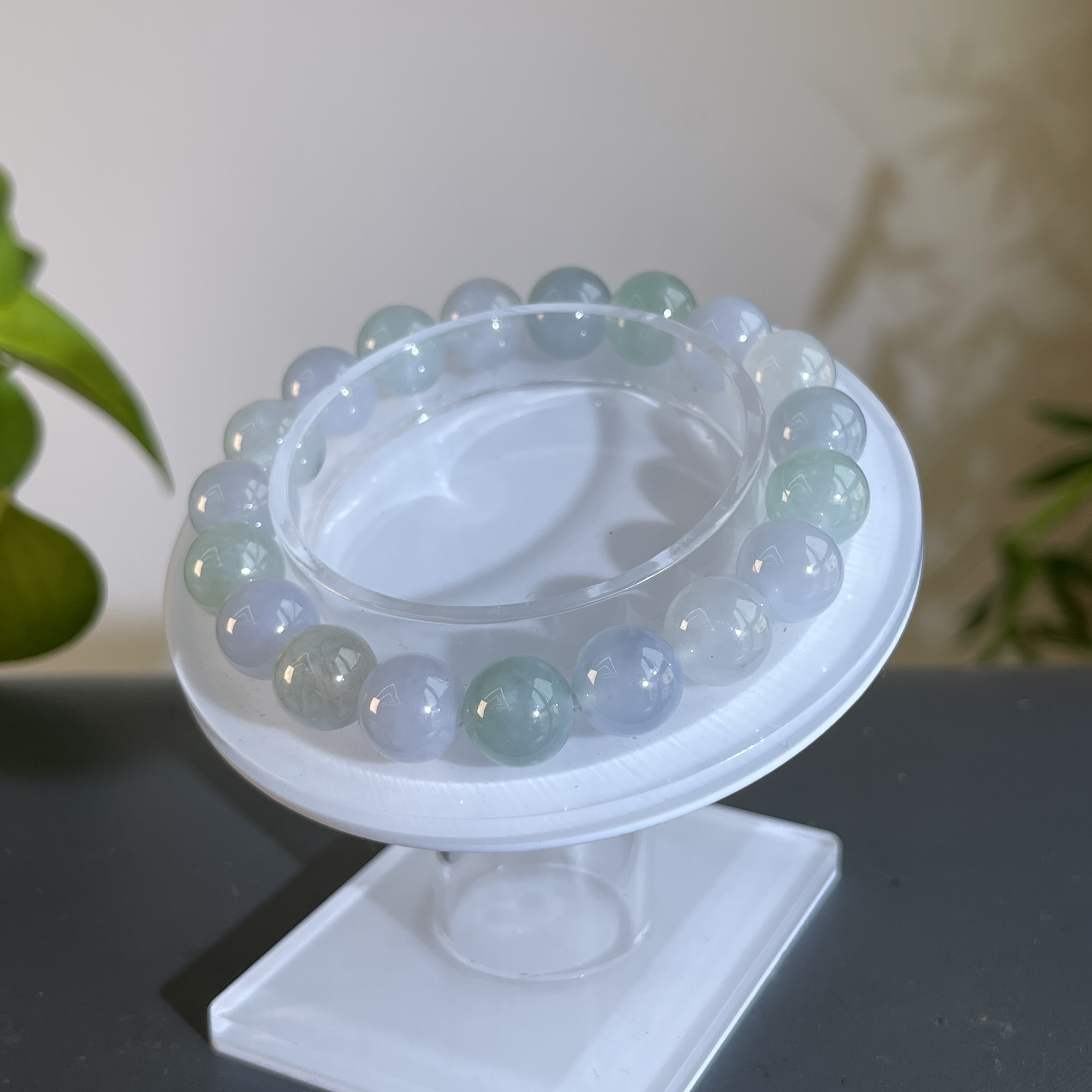 JCB21-182   天然缅甸A货翡翠    翡翠手串