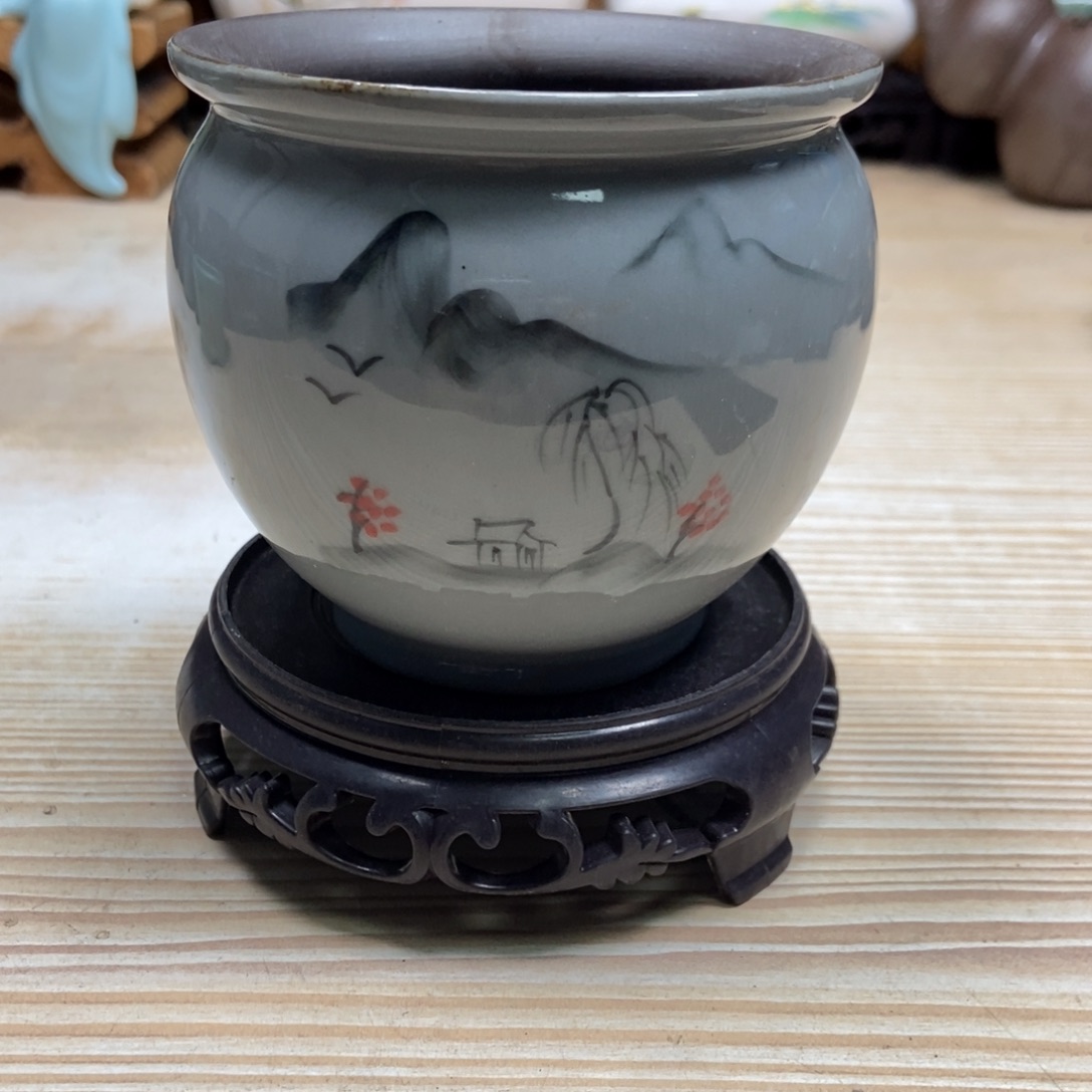 瓷片陶瓷花盆陶瓷艺术