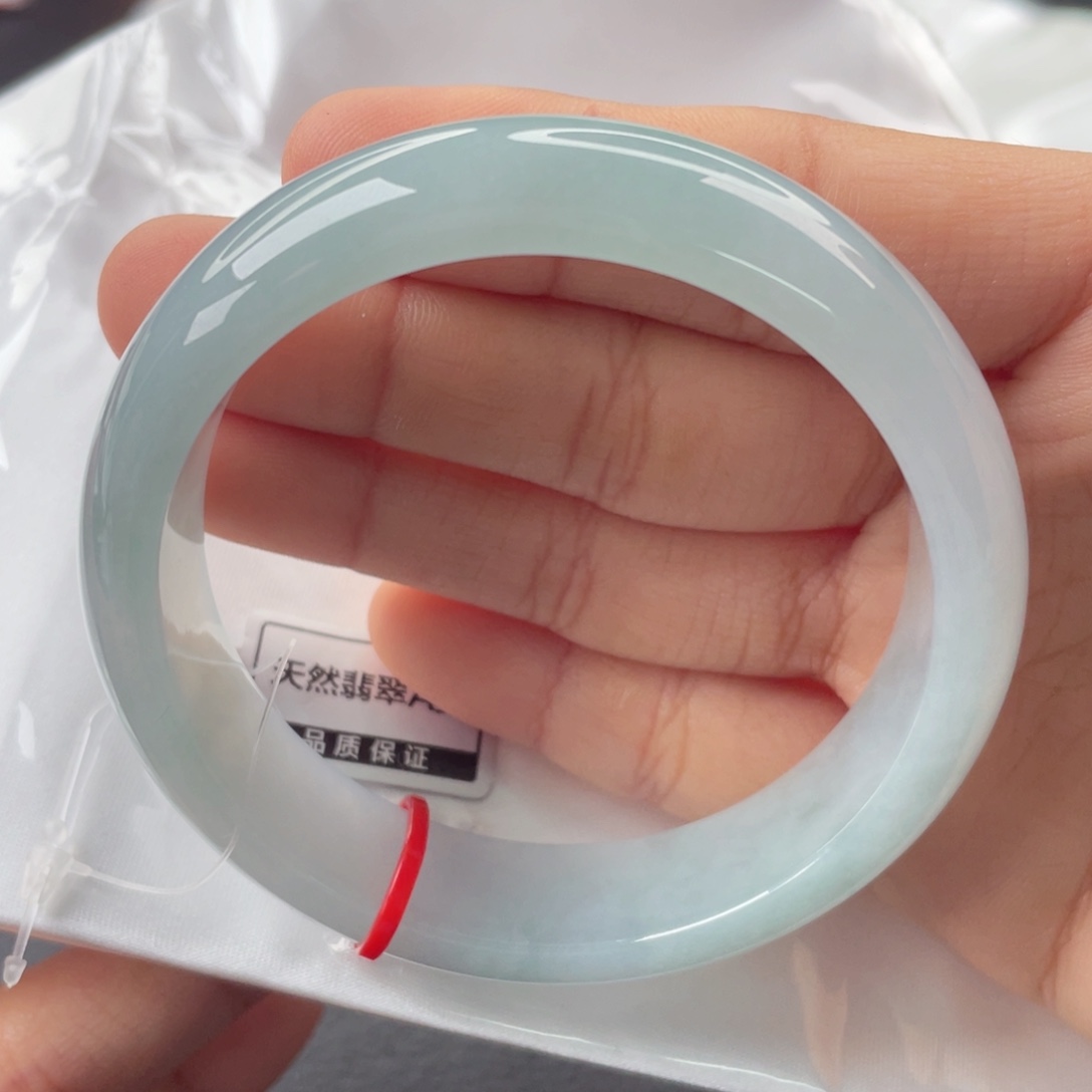 翡翠未镶嵌手镯5657轮胎手镯