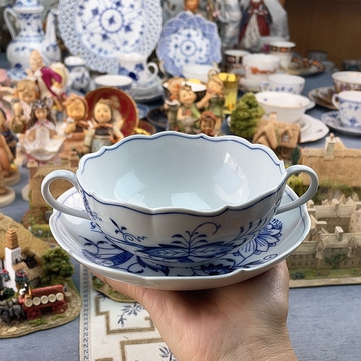 中古欧瓷瓷器小房子