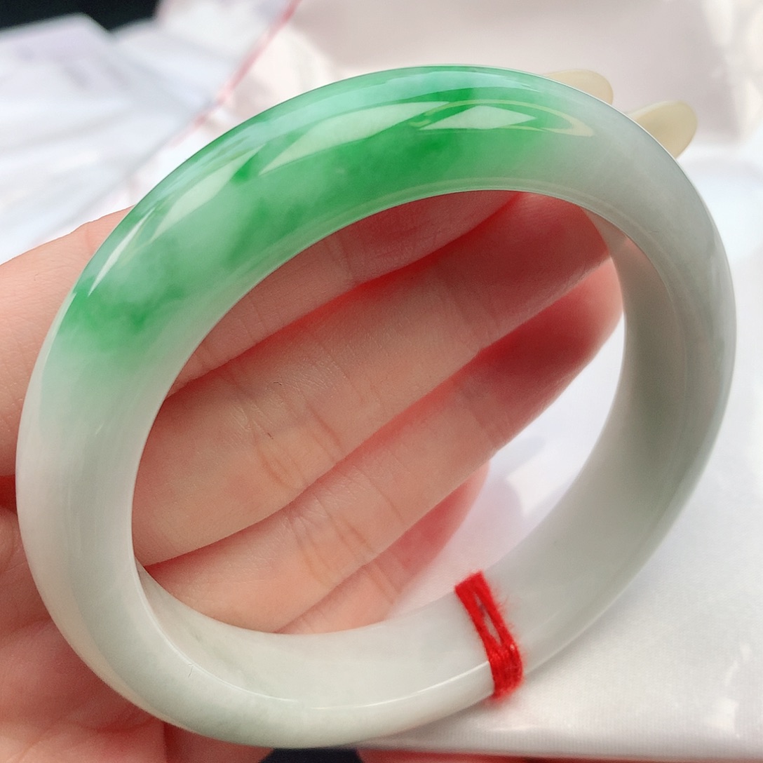 翡翠未镶嵌手镯58圈口882488