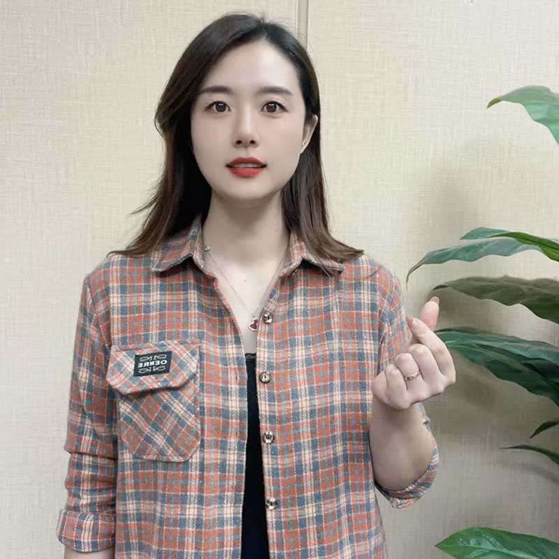 秋冬上新毛呢外套长袖气质网红显瘦洋气百搭衬衫外套