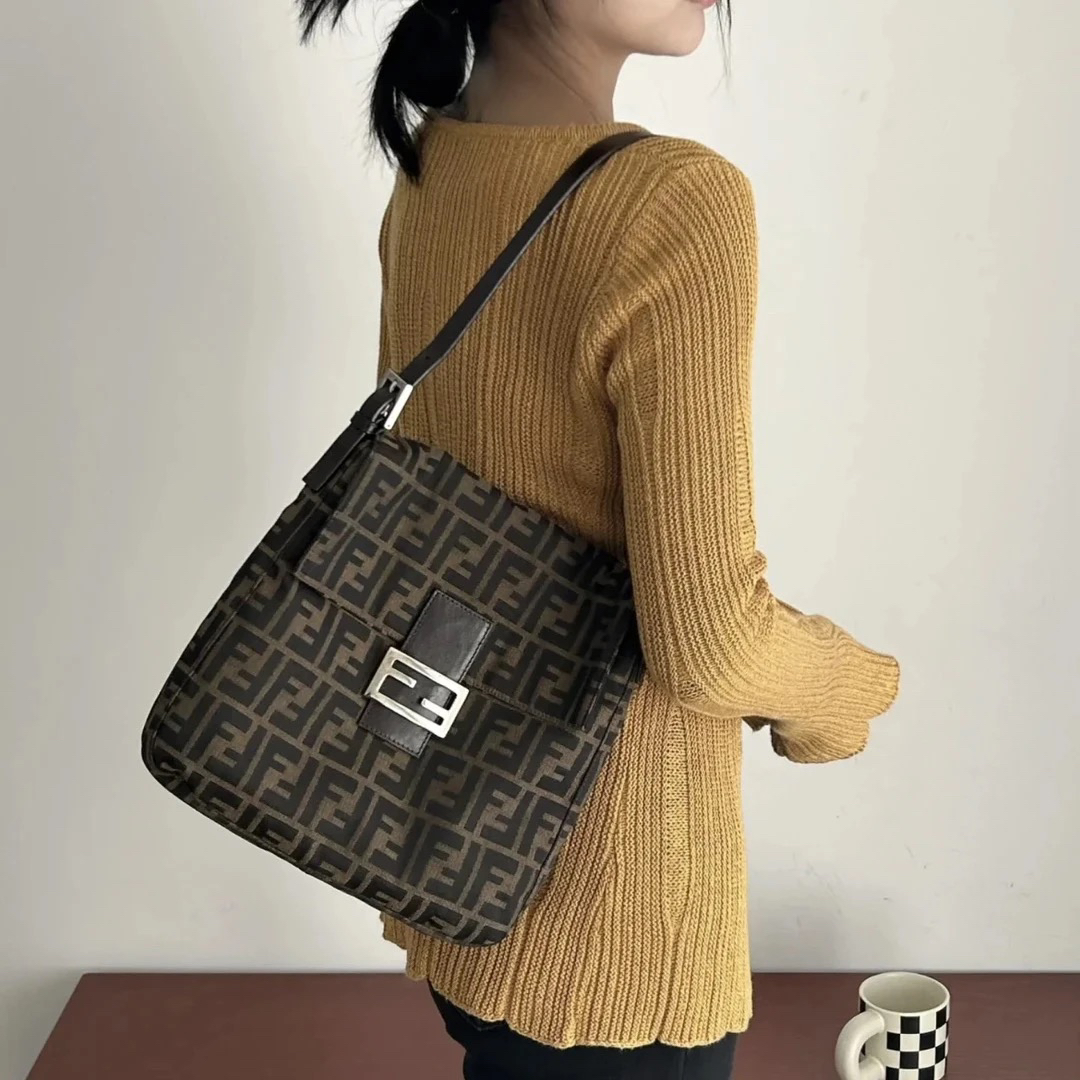 95新 FENDI/芬迪 老花单肩包