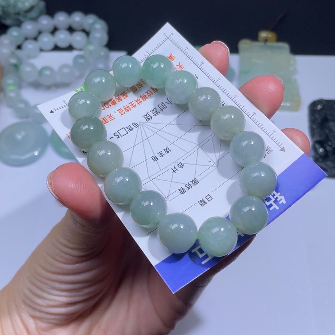 翡翠手链未镶嵌手串