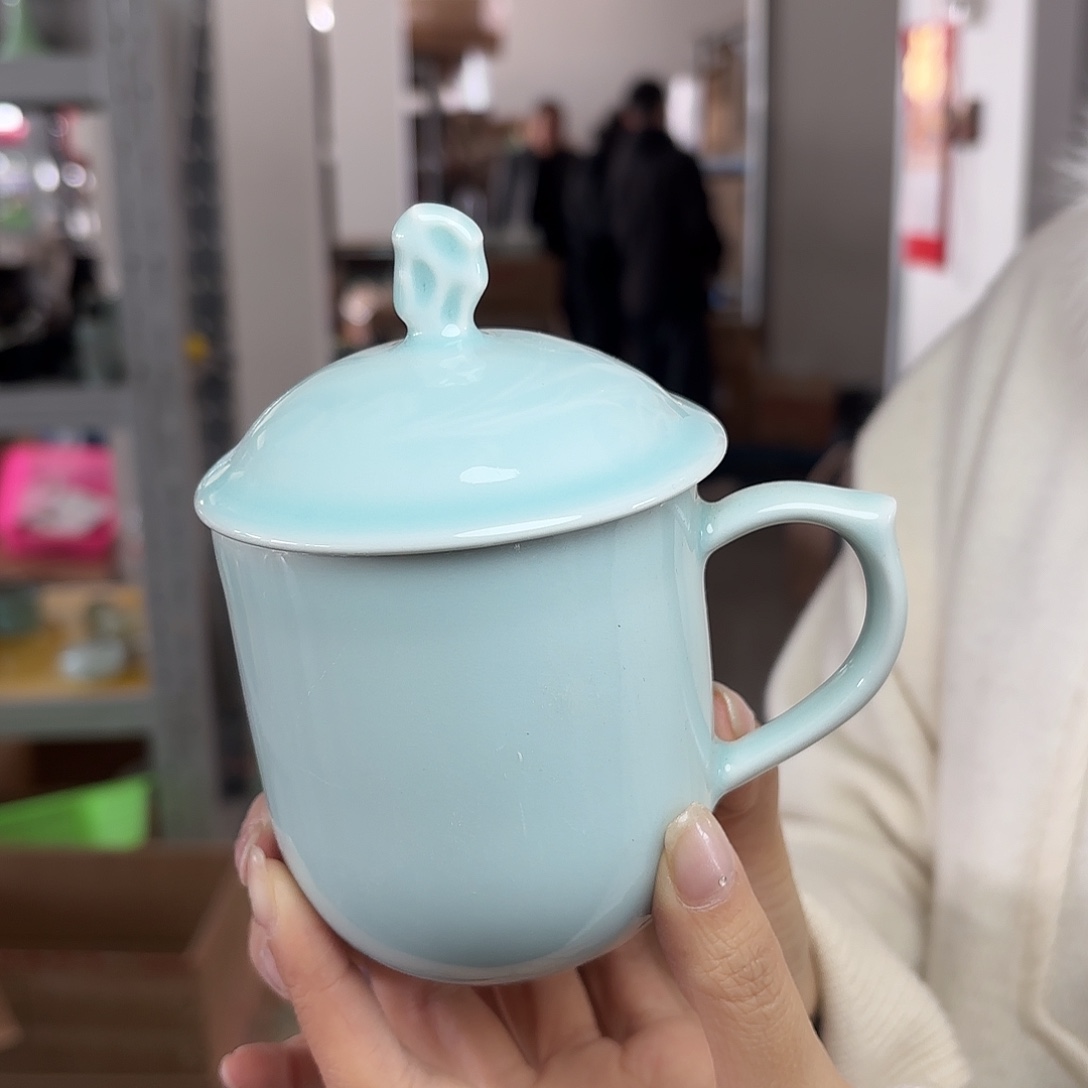 龙泉云间青瓷小米茶器