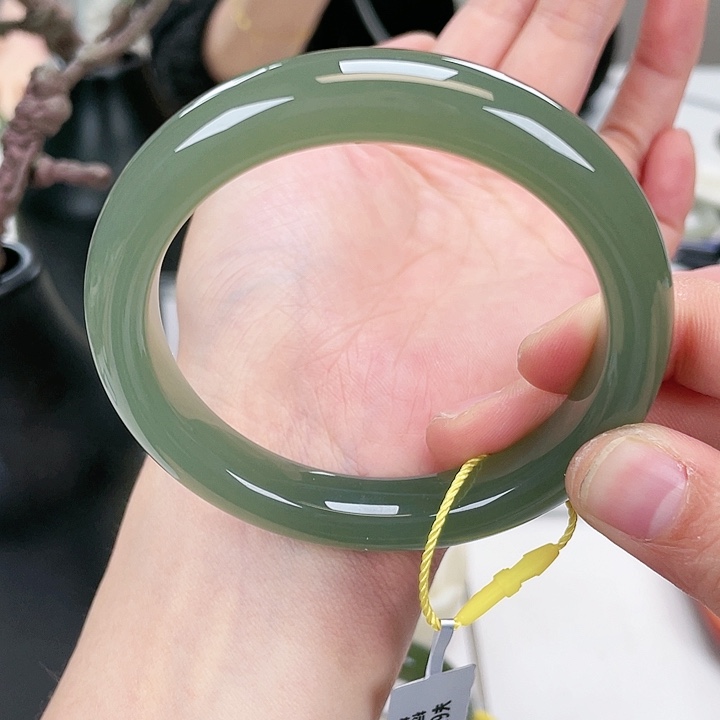 和田玉手镯5859未镶嵌