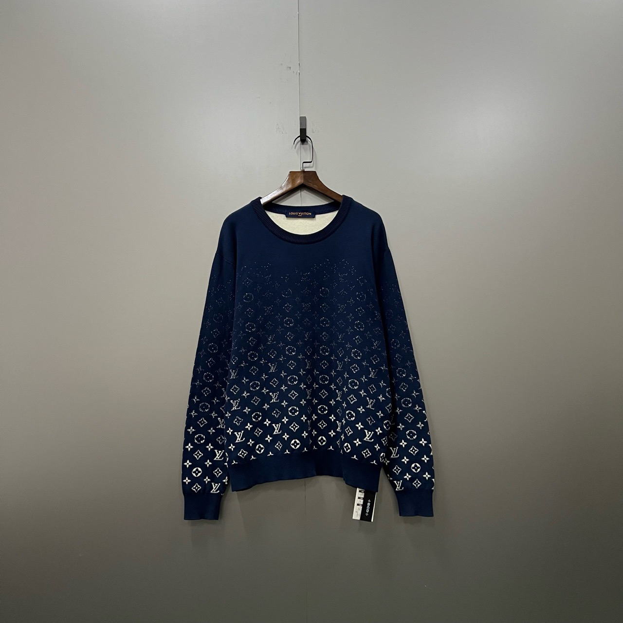 95新 LouisVuitton/路易威登 （jp）219 渐变老花针织卫衣 M码