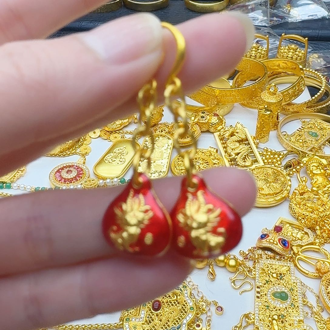 合金麒麟耳坠00000011