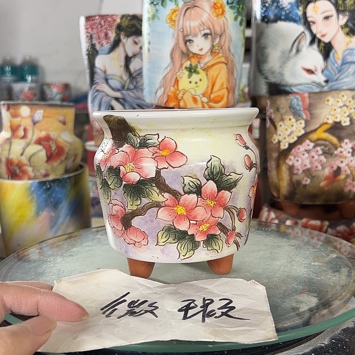 景德镇手绘花盆性价比超高